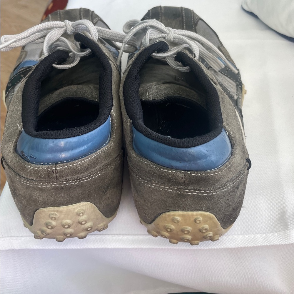 Men's Gray and Blue Casual Sneakers by SKETCHERS - Picture 2 of 5
